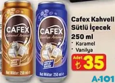 CAFEX KAHVELİ SÜTLÜ İÇECEK SOĞUK KAHVE 250 ML fiyat ve kampanya bilgisi